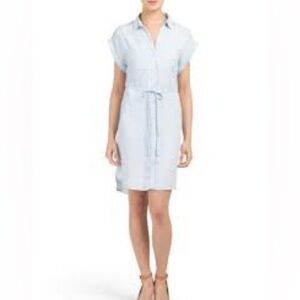 BeachLunchLounge Chambray Shirt Dress L